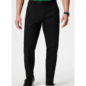 Fabletics The High Side Chino Classic Fit Men's 33x32 Black Golf Business Casual